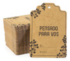 25 Etiquetas Colgante Hand Tags Kraft Impresa + Hilo De Yute 6