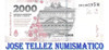 Billete Argentina $ 2000 Capicua Sin Circular Palermo 0