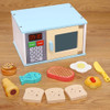 Set De Cocina Infantil En Madera Con Microondas Y Accesorios 5