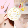 Juego De 1500 Anillos Acero Dorado Para Hacer Joyas/piercing 1