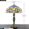 16t01 Estilo Tiffany Lámpara De Mesa Con Difusor De 16 Pulga 3
