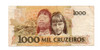 Brasil Billete 1000 Cruzeiros Año 1990 P#231 1