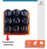 Kit Marcador Punção Alfanumérico 36 Peças 3mm Letras/números 3
