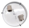 Base Plafon Blanco (sin Vidrio) 2 Luces 20cm Apto Led 1