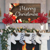 4 Tallos Bayas Rojas Artificiales Bayas Navideñas Navidad 5