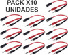 10x Cable Adaptador Mini Plug Aux 3.5 A Microfono Auricular 1