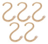 Correntes De Metal Dourado, 5 Peças, Corrente De Joias Elega 4 Correntes De Metal Dourado, 5 Peças, Corrente De Joias Elega 4