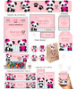 Kit Imprimible Osito Panda Rosa Editable 2