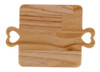 Tábua Alças Coração De Madeira Pinus 33x23x2cm Woodart 2