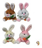 Llavero Conejo De Peluche Con Zanahoria Conejito Tierno 4