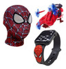 Máscara,luva Lança-dardos E Relógio Infantil Homem-aranha_eq 0