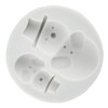 Molde De Silicone 2 Bonecos De Neve Natal Confeitaria 3