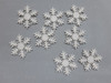100 Apliques 4 Cm Floco De Neve Eva Com Glitter 2