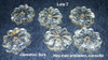 Antiguos Caireles Cristal Facetado Flores Rombos Lagrimas 2
