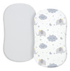 Tillyou Bassinet Sábanas Ajustadas Para Bebé Niña, Ajuste Un 0