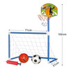 Kit Jogo De Futebol Golzinho E Basquete Com Bomba De Ar 2