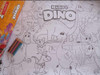 Dos Súper Láminas Para Colorear Dinos + 6 Lápices 1