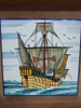 Cuadro Azulejo Barco Carabela Española 1