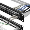 Panel De Conexión Cat6a De 24 Puertos Con Soporte Keystone 1 0