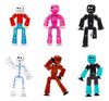 Zing Stikbot 6 Pack, Juego De 6 Figuras De Acción Colecciona 0
