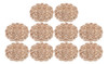 10x Forma Forma Forma Redonda 10 Cm De Madeira Natural 0