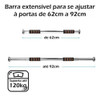 Barra Fixa Flexão De Porta Apoio Regulável 60 A 100cm 4