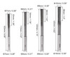 Juego De 9 Reamadores Rectos Para Torno, Acero Rápido, 2-10 2