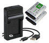 Cargador +2  Baterias P/ Sony Np-bx1 Hx300 H400 As200v Rx100 0