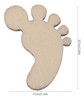 Amosfun 100 Piezas En Forma De Pie De Madera Para Decoracin 1 Amosfun 100 Piezas En Forma De Pie De Madera Para Decoracin 1