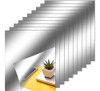 Azulejos Espejo Flexibles Autoadhesivas 25 X 30 Cm Pack 10 0