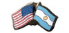 Prendedor Pin Bandera U.s.a. Argentina. 0
