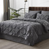 Bedsure Juegos De Edredón Gris Oscuro De Tamaño Completo - J 0