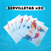 Servilleta Papel Sirena Diseño Estampadas Descartable X20 1