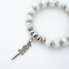 Pulseira Oxalá Opaxorô Branco Cristal E Silicone 1