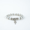 Pulseira Oxalá Opaxorô Branco Cristal E Silicone 2
