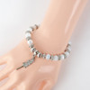 Pulseira Oxalá Opaxorô Branco Cristal E Silicone 3