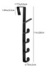 Perchero Gancho Para Puerta Plástico Rígido Vertical 28cm 4