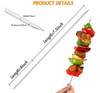Johouse Brochetas De Acero Inoxidable Para Barbacoa 1 Johouse Brochetas De Acero Inoxidable Para Barbacoa 1