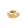 Tuerca Hexagonal Bronce Torneada 1/4 (alt 5mm) X10 U 0