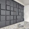 Kit 32 Placas 3d Adesiva Revestimento Pixel Preta Classic 2