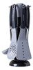 Set De Utensilios De Cocina De Nylon Mango Silicona Black 0