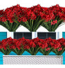 20 Paquetes De Flores Artificiales Para Exteriores Resistent 0