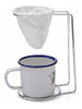 Coador De Café Mini De Pano Algodão Lavável Com Suporte Base 0
