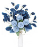 Ramo De Flores Artificiales Azules Flores De Hortensias Arti 0