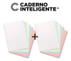 Caderno Inteligente Refil Grande Colorido 50 Folhas Kit C/2 1