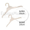 Percha Plástico 30cm P/niño Infantil C/bretel  - Pack X100 3