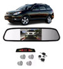 Kit Retrovisor + Câmera 2x1 + Sensor Ré Prata Vera Cruz 0
