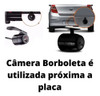 Kit Retrovisor + Câmera 2x1 + Sensor Ré Prata Vera Cruz 6