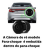 Kit Retrovisor + Câmera 2x1 + Sensor Ré Prata Vera Cruz 7