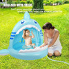 Piscina De Bebé, Piscina De Tiburón Para Niños Con Toldo. 3